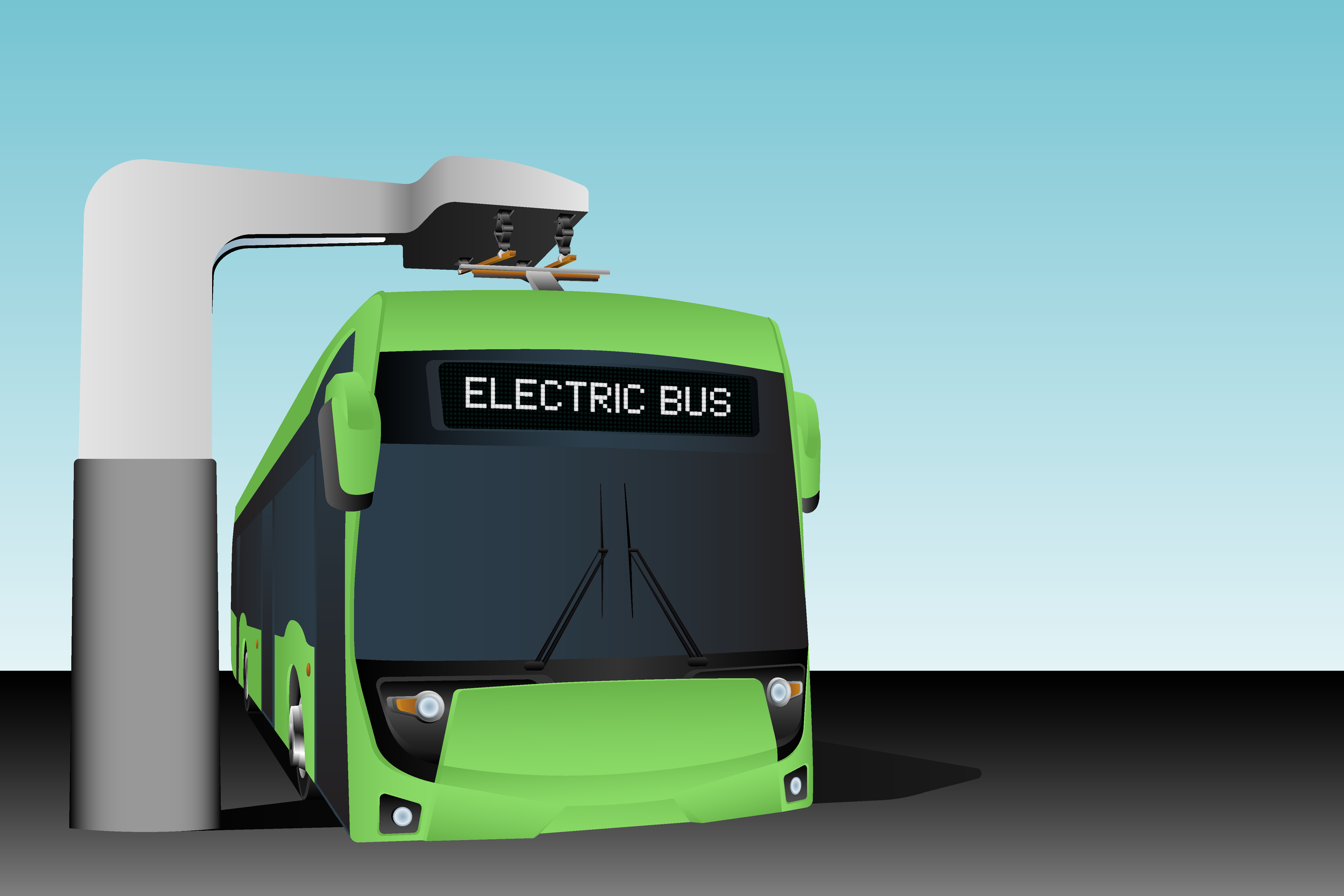 Electric bus graphic