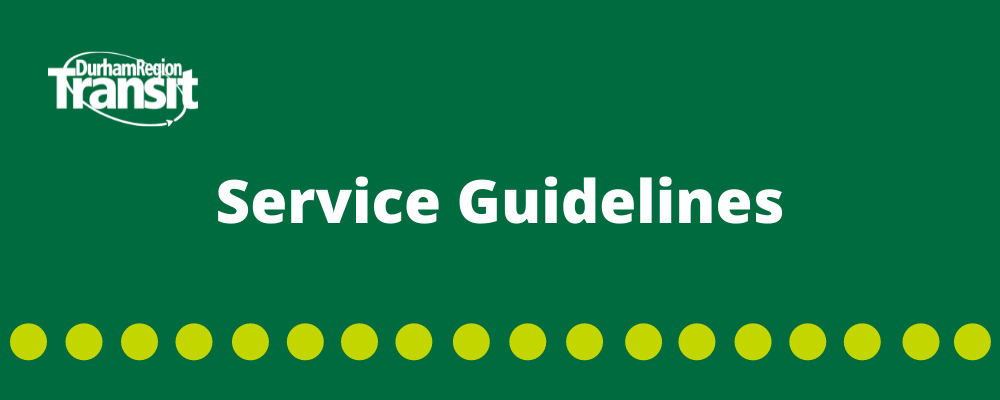 Service guidelines
