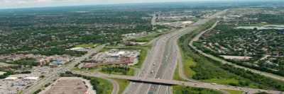 Aerial view of Durham Region during the day